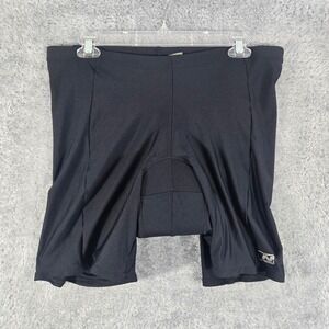 Nishiki Womens Padded Cycling Shorts Black XL Drawstring Waist Biking Athletic